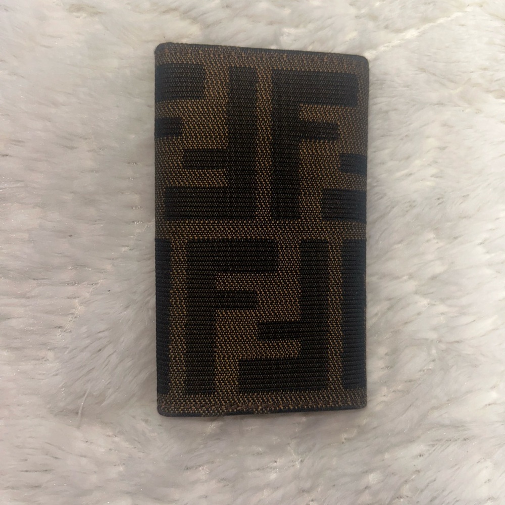 Fendi key ring Brown and Black Wallet